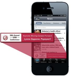 Mobile ad example